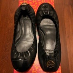 Tory Burch Abbey Ballet Flat - Navy - Size 5.5